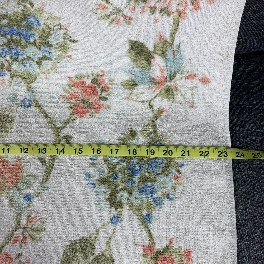Vintage Fieldcrest Floral Patterned Bath Towel Cotton 23